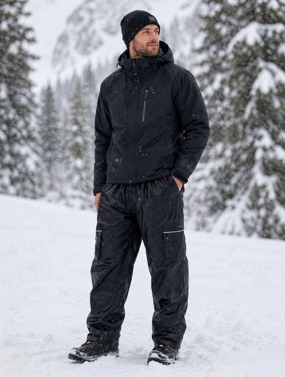 Black Stearns Dry Wear Pants Men's Large Snow Rain Waterproof